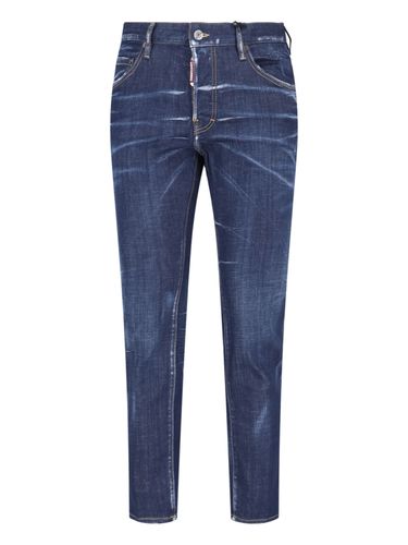 Dark Clean Wash Skater Jeans - Dsquared2 - Modalova