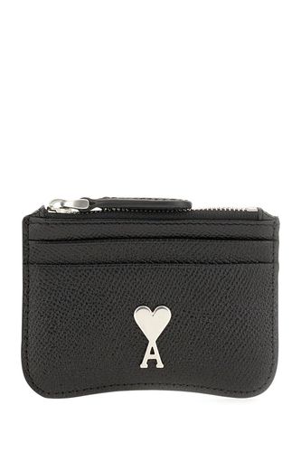 Paris De Coeur Zip-up Cardholder - Ami Alexandre Mattiussi - Modalova