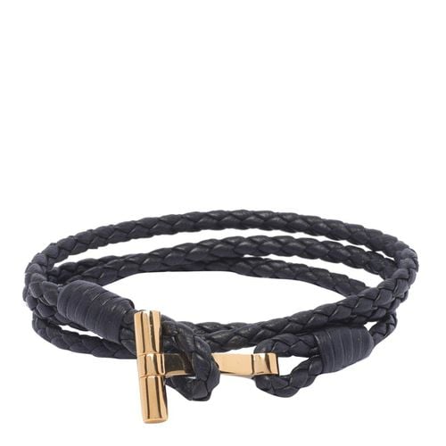 Logo Plaque Braided Bracelet - Tom Ford - Modalova