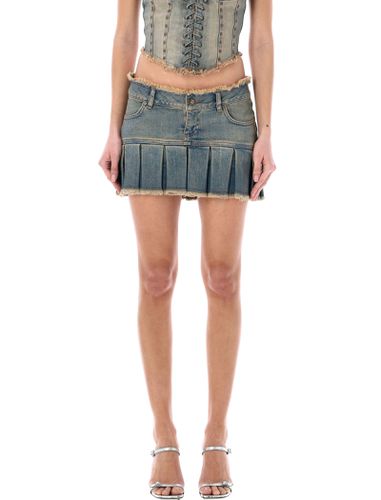 MISBHV Denim Pleated Mini Skirt - MISBHV - Modalova