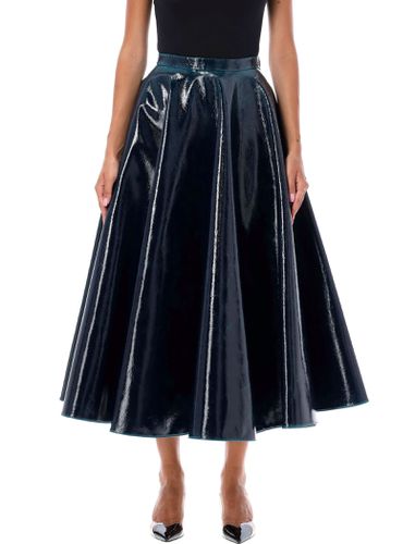 Alaia Mirror Wool Midi Skirt - Alaia - Modalova