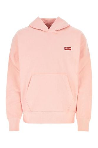 Light Pink Stretch Cotton Oversize Sweatshirt Fleece - Kenzo - Modalova