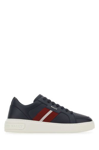 Blue Leather Moony Iii Sneakers - Bally - Modalova