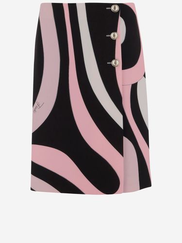 Pucci Marble Pattern Wrap Skirt - Pucci - Modalova