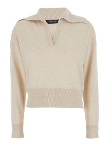 Sweater With Sailor Collar In Wool Blend Woman - Federica Tosi - Modalova