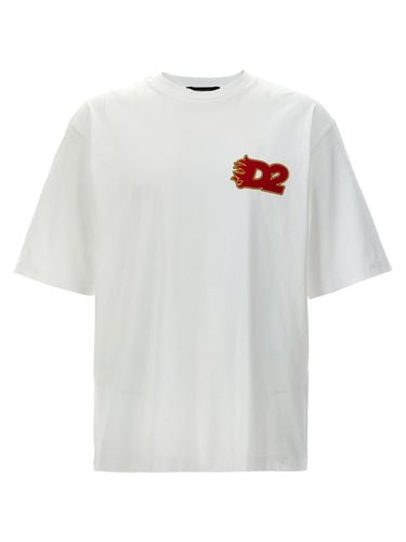 Logo Printed Crewneck T-shirt - Dsquared2 - Modalova