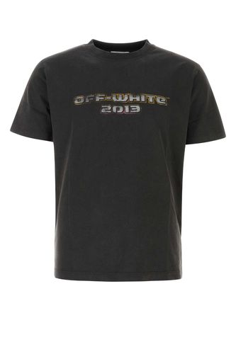Graphite Cotton Oversize T-shirt - Off-White - Modalova