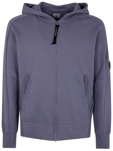 C. P. Company Diagonal Raised Fleece Full Zip Hooded Sweatshirt - C.P. Company - Modalova