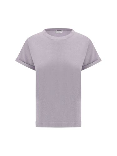 Cashmere Glitter T-shirt - Brunello Cucinelli - Modalova