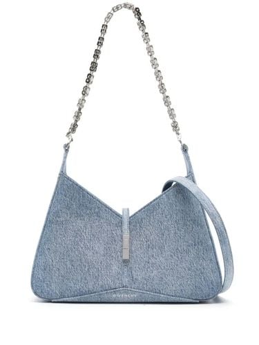 Cut-out Zipped Small Shoulder Bag In Light Denim - Givenchy - Modalova