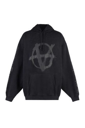 Reverse Anarchy Cotton Hoodie - VETEMENTS - Modalova