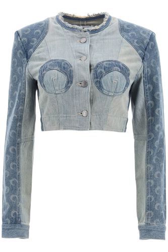 Marine Serre Denim Jacket - Marine Serre - Modalova