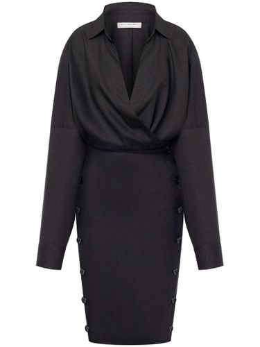 Dark Wrap Dress - Philosophy di Lorenzo Serafini - Modalova