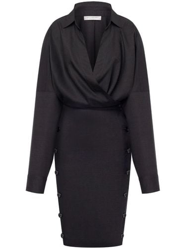 Dark Wrap Dress - Philosophy di Lorenzo Serafini - Modalova