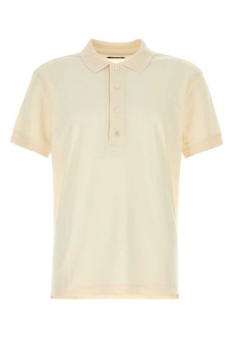 Ivory Cotton Blend Polo Shirt - Tom Ford - Modalova