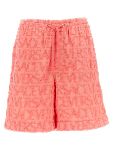 Versace Allover Towel Shorts - Versace - Modalova