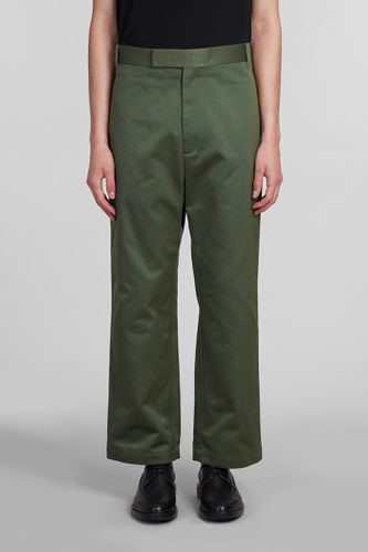 Thom Browne Pants In Green Cotton - Thom Browne - Modalova