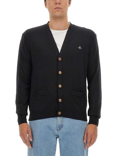 Cardigan With Logo - Vivienne Westwood - Modalova