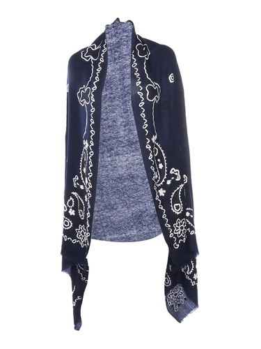 Parosh Embroidered Fringed Scarf - Parosh - Modalova