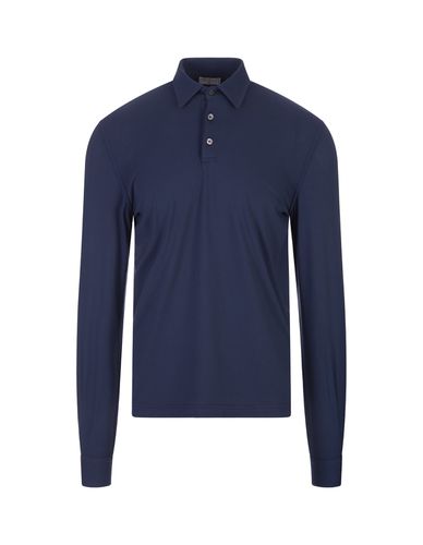 Dark Long Sleeve Polo Shirt - Fedeli - Modalova
