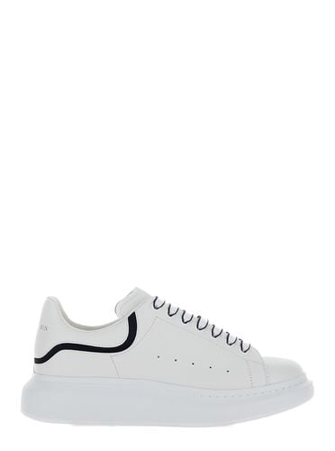 White Leather Sneakers With White Leather Heel - Alexander McQueen - Modalova