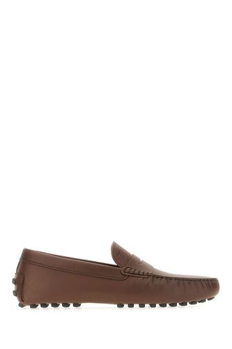 Chocolate Leather Gommino Loafers - Tod's - Modalova