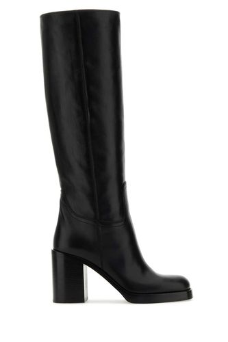 Prada Black Leather Boots - Prada - Modalova