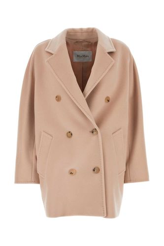 Pastel Pink Wool Blend Rebus Coat - Max Mara - Modalova