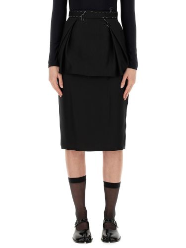 Exposed Stitch Layered Skirt - Maison Margiela - Modalova