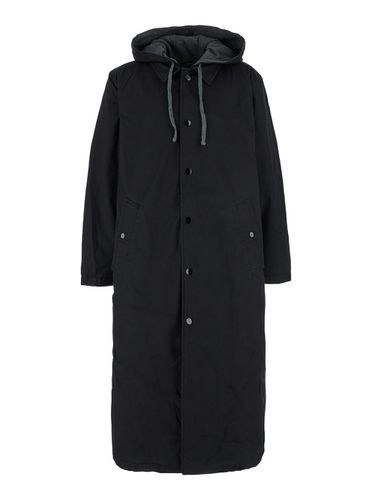 J-marlon Coat With Drawstring Hood In Cotton Stretch Man - Diesel - Modalova