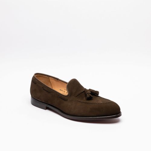 Cavendish 2 Dark Brown Suede Tassel Loafer - Crockett & Jones - Modalova