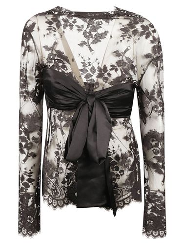 Bow Detail Long-sleeved Lace Top - Zimmermann - Modalova