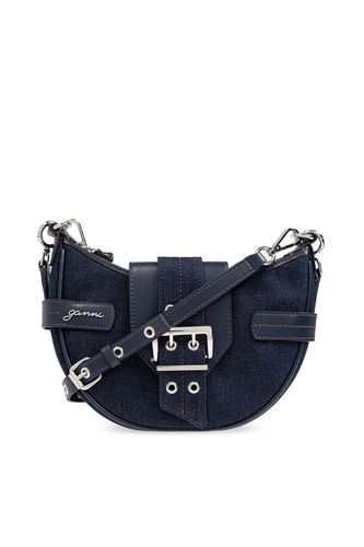 Small Bucky Denim Crossbody Bag - Ganni - Modalova