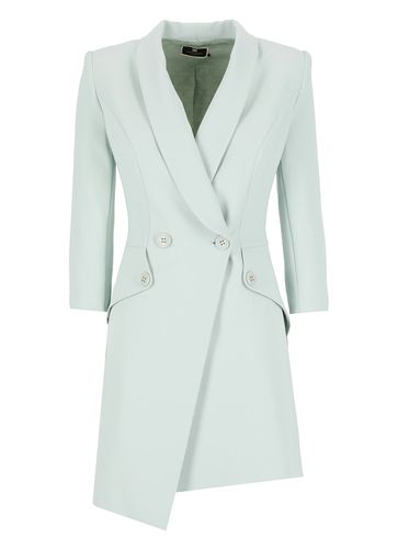 Asymmetric Coat Dress - Elisabetta Franchi - Modalova