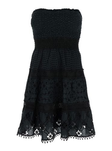 Short Embroidered Dress In Cotton Woman - Temptation Positano - Modalova