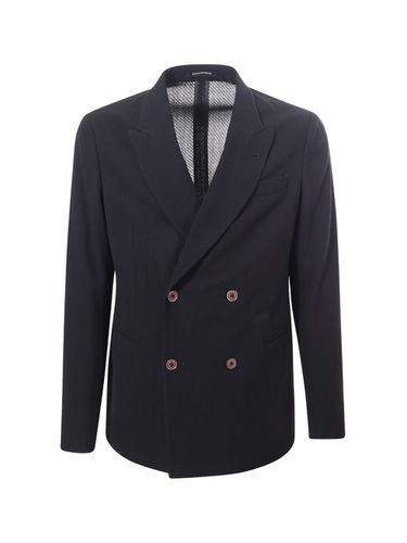 Double-breasted Jacket - Emporio Armani - Modalova