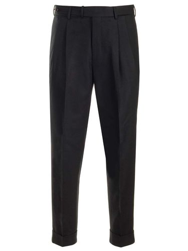 Wool And Cashmere Flannel Trousers - PT Torino - Modalova