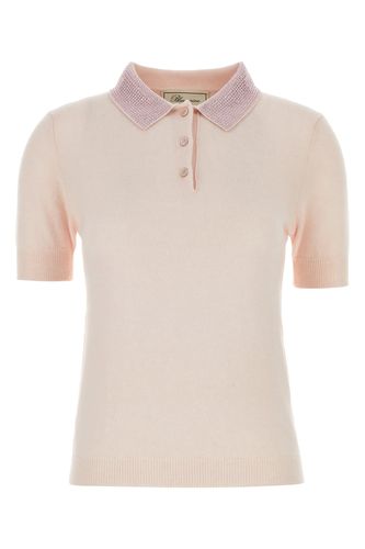 Blumarine 4m095a Polo Knit+strass - Blumarine - Modalova