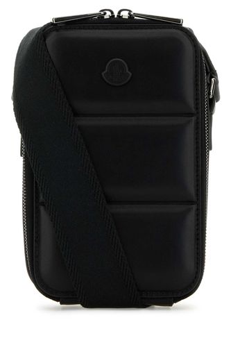 Black Leather Vertical Crossbody Bag - Moncler - Modalova