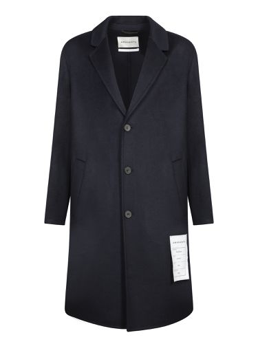 Amaranto Midnight Blue Wool Coat - Amaranto - Modalova