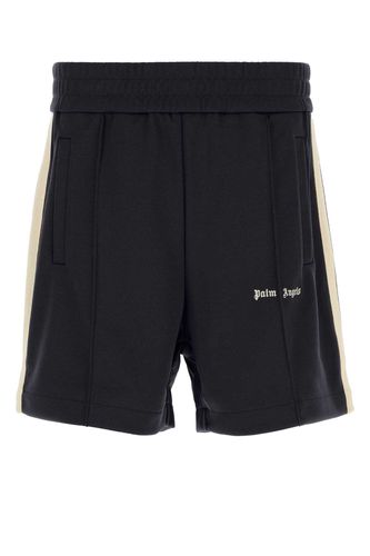 Black Polyester Bermuda Shorts - Palm Angels - Modalova