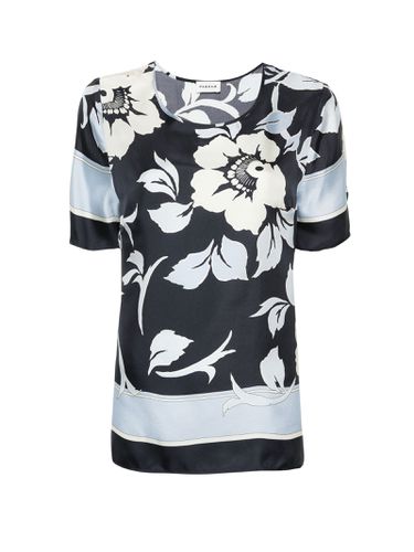 Parosh Short Sleeve Floral Blouse - Parosh - Modalova