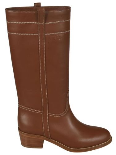 Fay Stitched Fitted Boots - Fay - Modalova