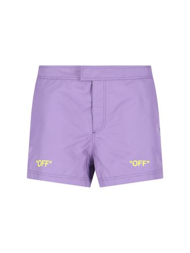 Off-White Swimming Shorts - Off-White - Modalova