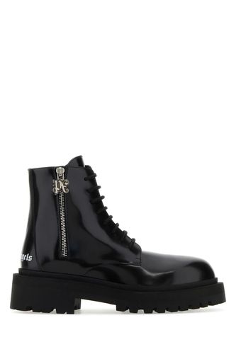 Leather Ankle Boots - Palm Angels - Modalova
