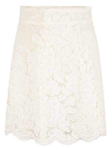 Floral Embroidered Perforated Skirt - Dolce & Gabbana - Modalova