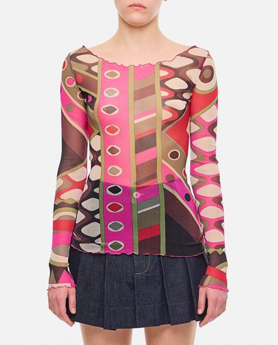 Pucci Printed Mesh Top - Pucci - Modalova