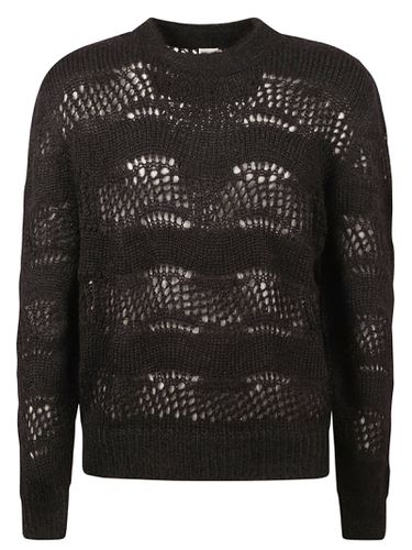 Crewneck Long-sleeved Sweater - Saint Laurent - Modalova