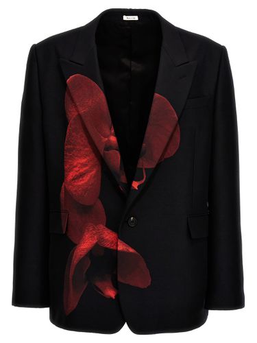 Alexander McQueen ink Flower Blazer - Alexander McQueen - Modalova