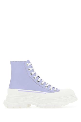 Lilac Leather Tread Slick Sneakers - Alexander McQueen - Modalova